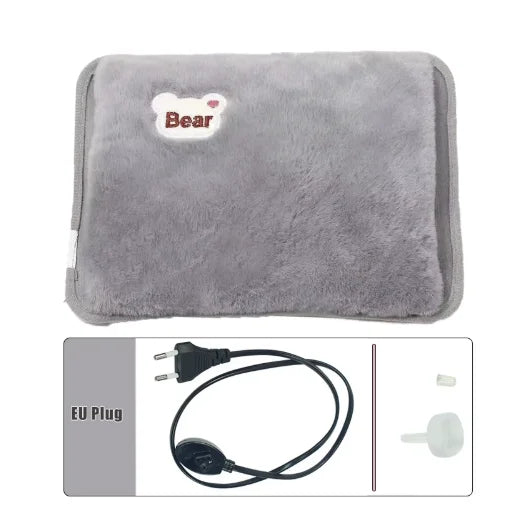 Rechargeable Hand Warmer (EU Plug) - Cute Reusable Hot Compress Bag & Hot Water Bottle