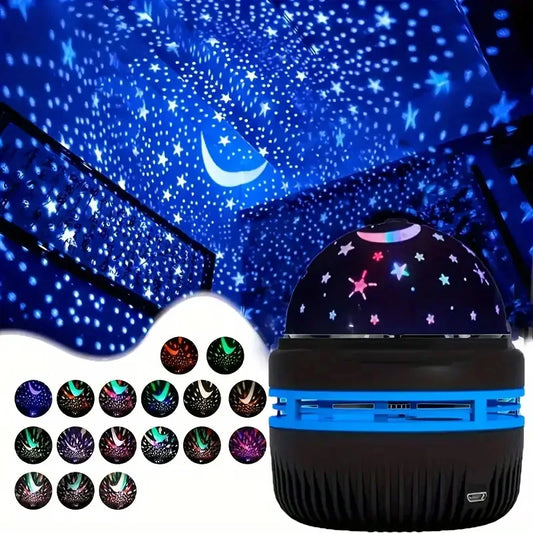 Colourful LED Starry Sky Projector – Galaxy Magic Ball Atmosphere Bedroom Lamp