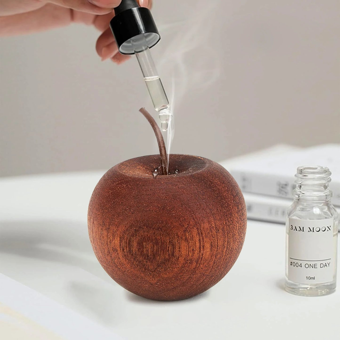 Natural Wooden Aroma Diffuser – Long-Lasting Essential Oil Home Fragrance