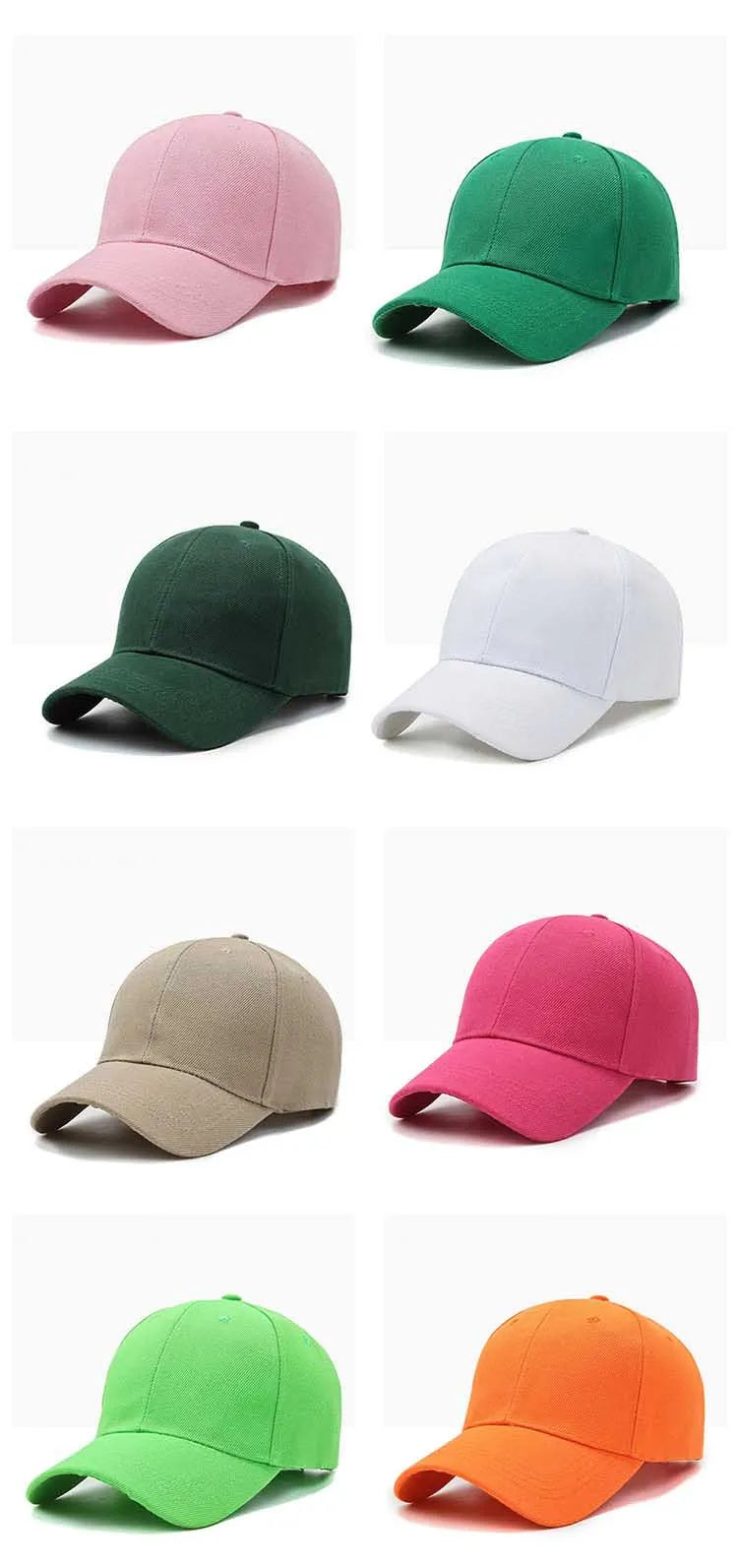 Unisex Plain Adjustable Snapback Baseball Cap – Street Dad Hat