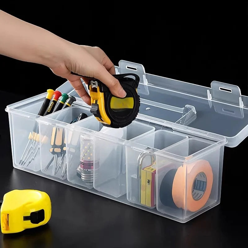 Multi-Compartment Tool & Parts Organiser Box Set – Screws, Hardware & Accessories