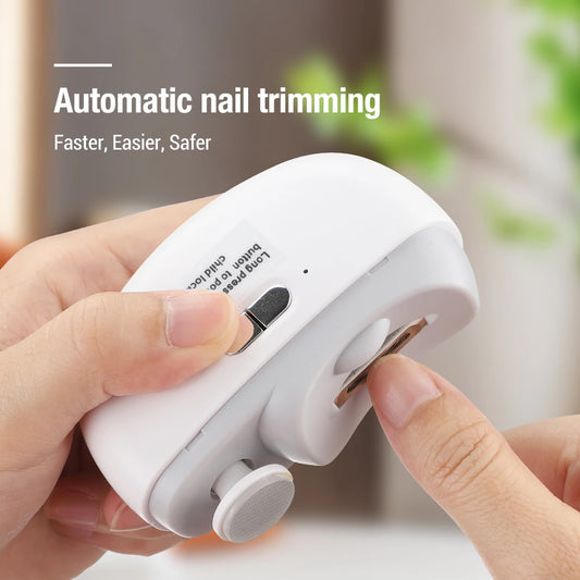 Multifunctional Electric Nail Clipper Anti Splash Nail Trimmer Portable 2 In 1 Manicure Pedicure Cutter For Baby Adults