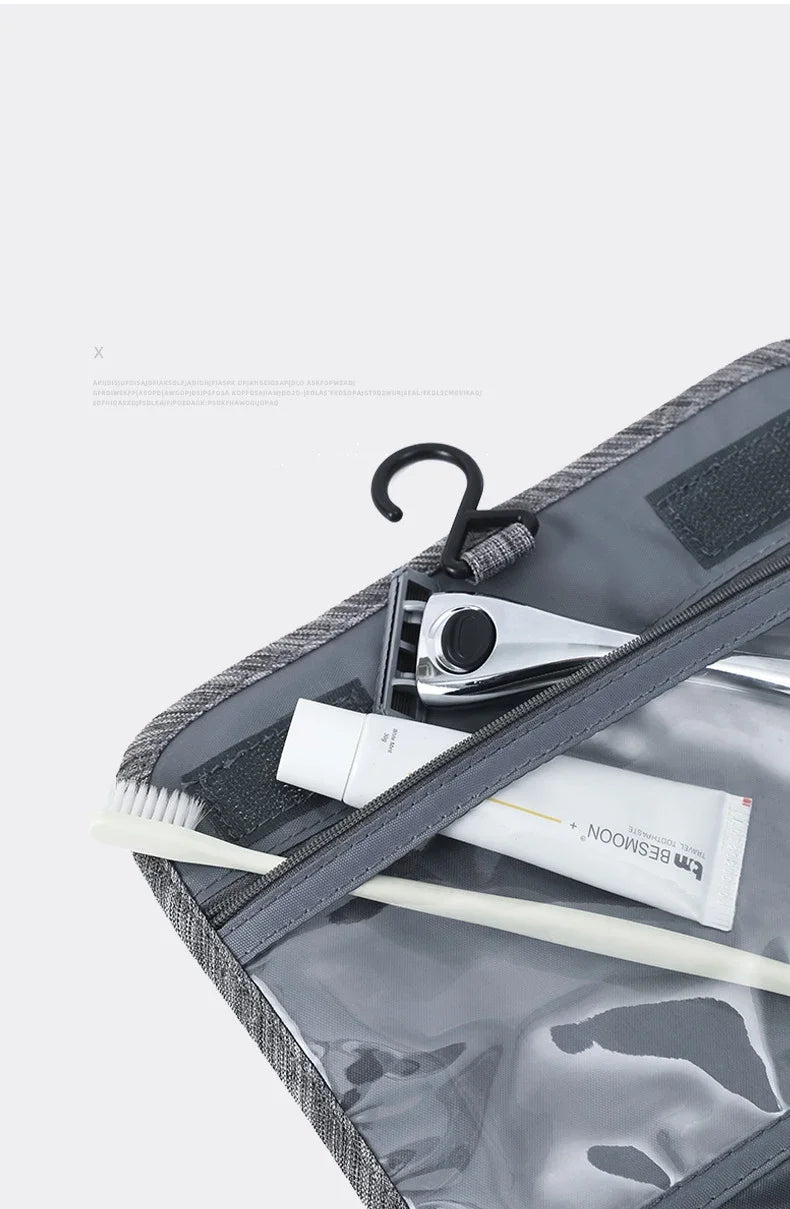 Oxford Waterproof Hanging Travel Toiletry Bag – Men & Women Wash Organiser