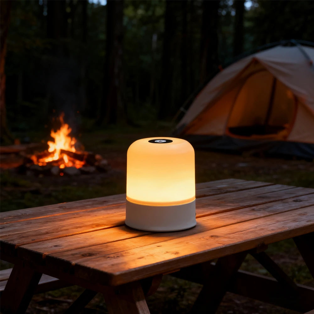 RGB LED Desk Lamp – Dimmable Rechargeable Touch Screen Bedside Reading Light