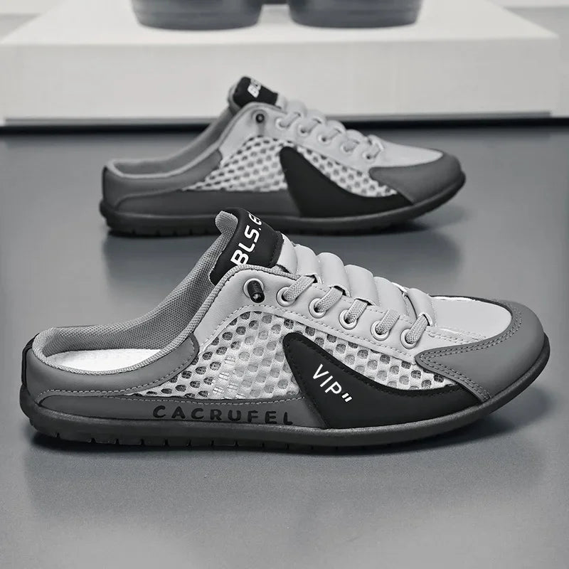 Men's Fashion Soft-soled Half Slippers Summer Men Trendy Bottom Casual Shoes Soft Sole Sneakers Zapatos De Hombre Plus Size 48