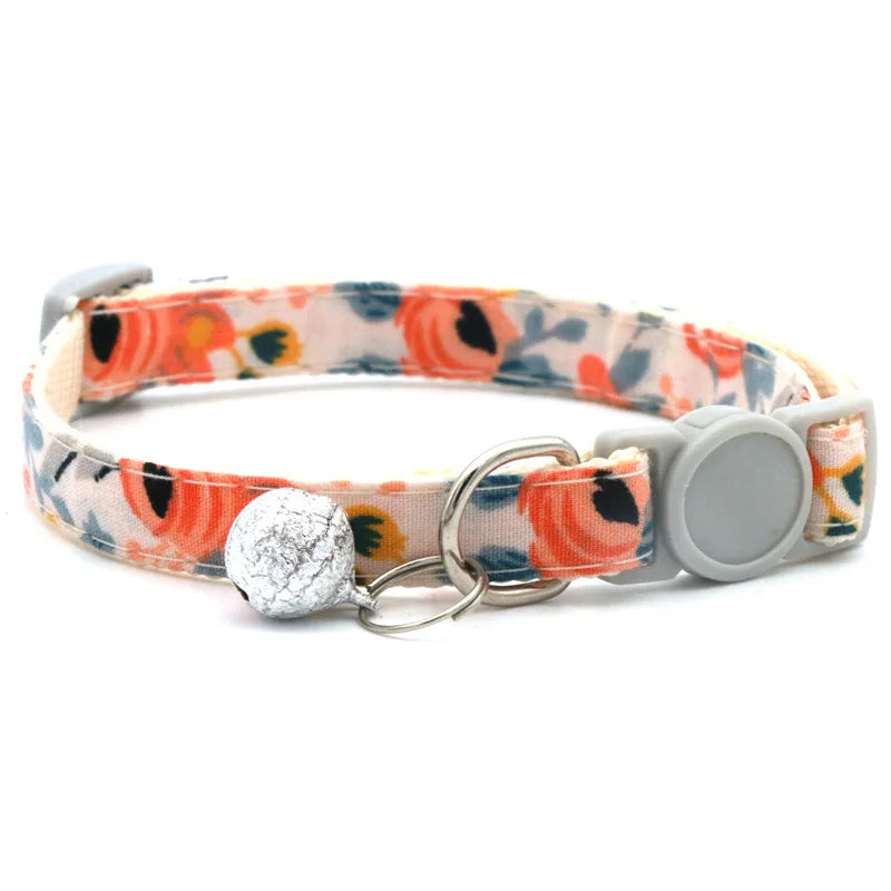 Little Daisy Breakaway Pet Collar & Bandana – Adjustable Kitten & Small Dog Scarf