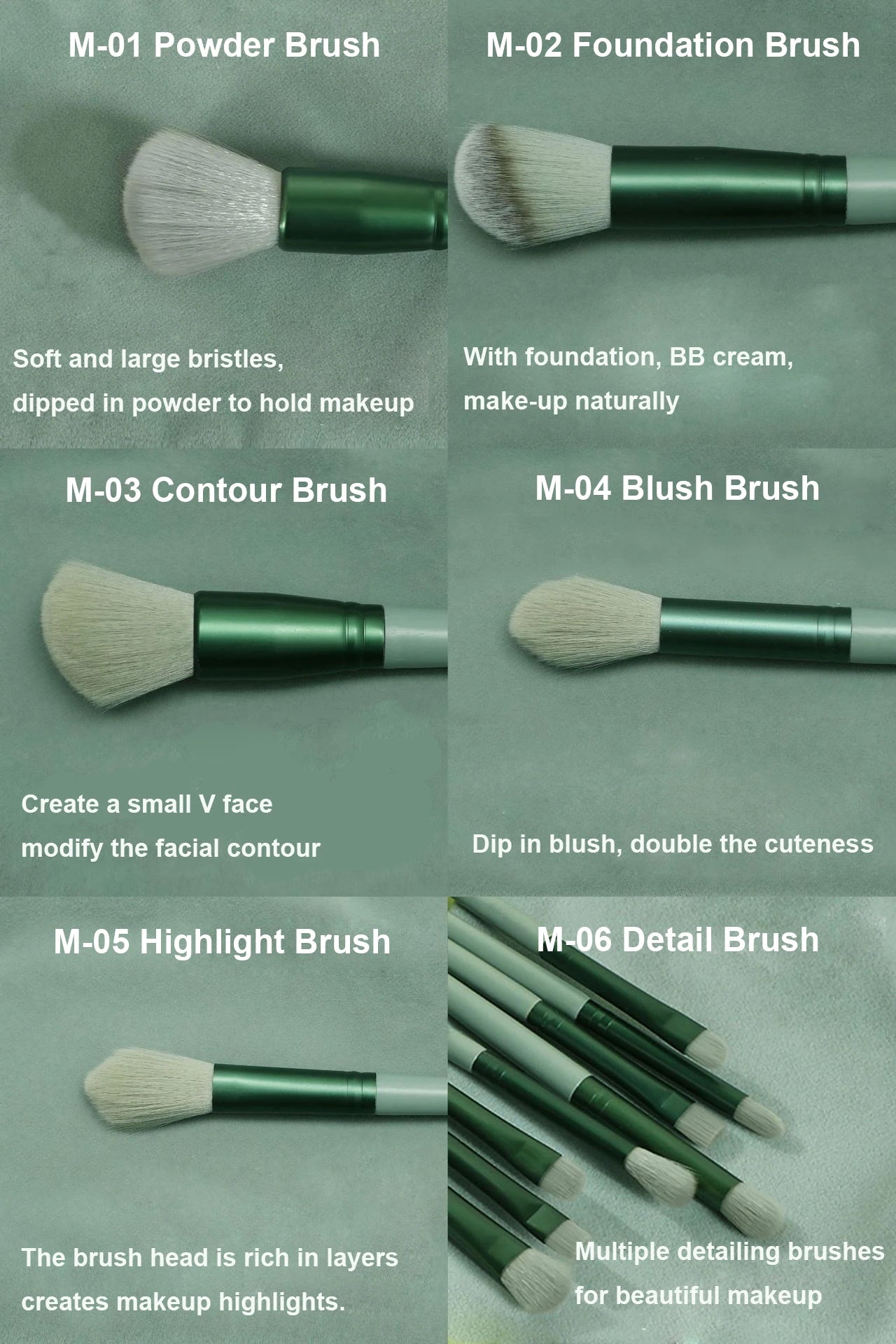 13-Piece Professional Makeup Brush Set – Eye Shadow, Foundation & Blush Brushes