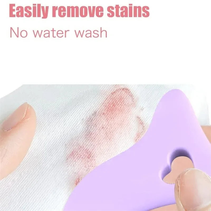 Silicone Eyeliner & Lipstick Stencil Aid – Reusable Wing Tip Makeup Tool