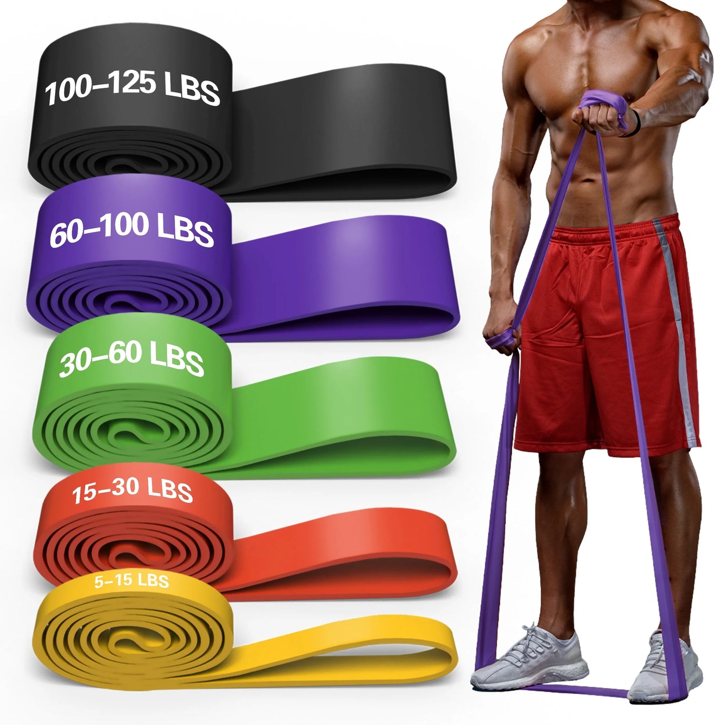 Sports Yoga Resistance Pull Belt – Fitness Stretching Band for Strength Training