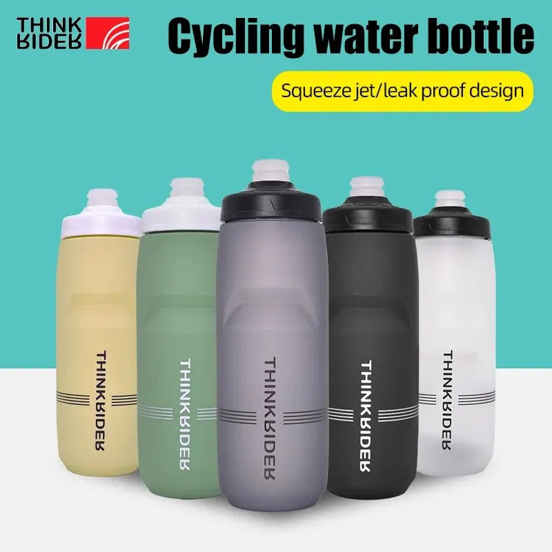ThinkRider MTB Cycling Water Bottle – 620ml & 750ml Squeeze Sports Bottle