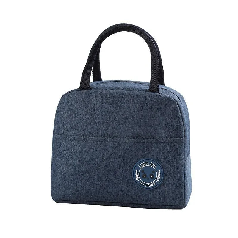 Ins Fashion Tote Lunchbox Thermal Bag Women Men Bento Storage Insulated Lunch Bag Portable Cooler Picnic Insulation Bags Handbag
