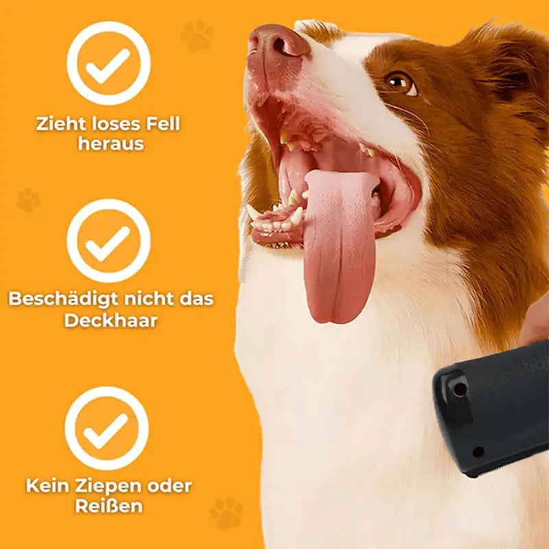 Professional Pet Deshedding Brush — Self-Cleaning Grooming Tool for Dogs & Cats