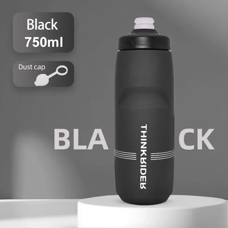 ThinkRider MTB Cycling Water Bottle – 620ml & 750ml Squeeze Sports Bottle