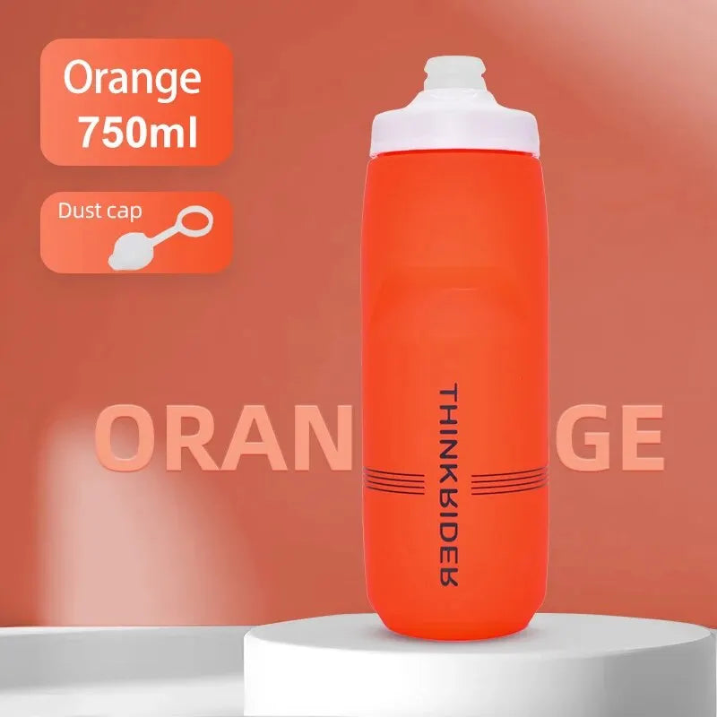 ThinkRider MTB Cycling Water Bottle – 620ml & 750ml Squeeze Sports Bottle