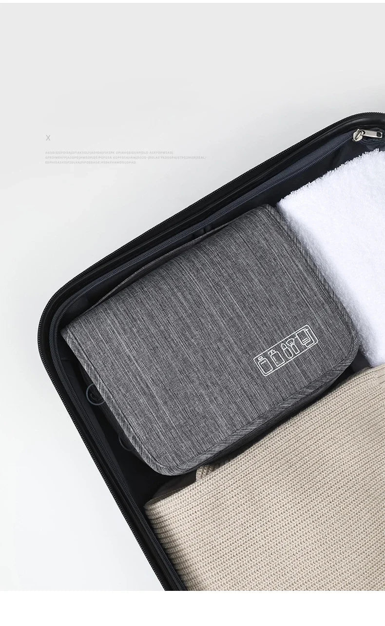 Oxford Waterproof Hanging Travel Toiletry Bag – Men & Women Wash Organiser