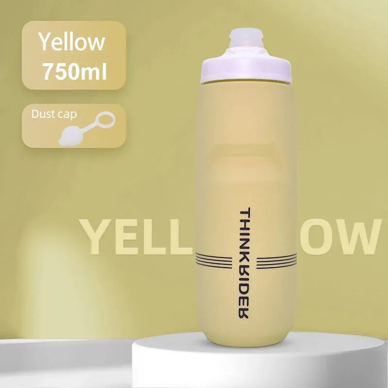 ThinkRider MTB Cycling Water Bottle – 620ml & 750ml Squeeze Sports Bottle