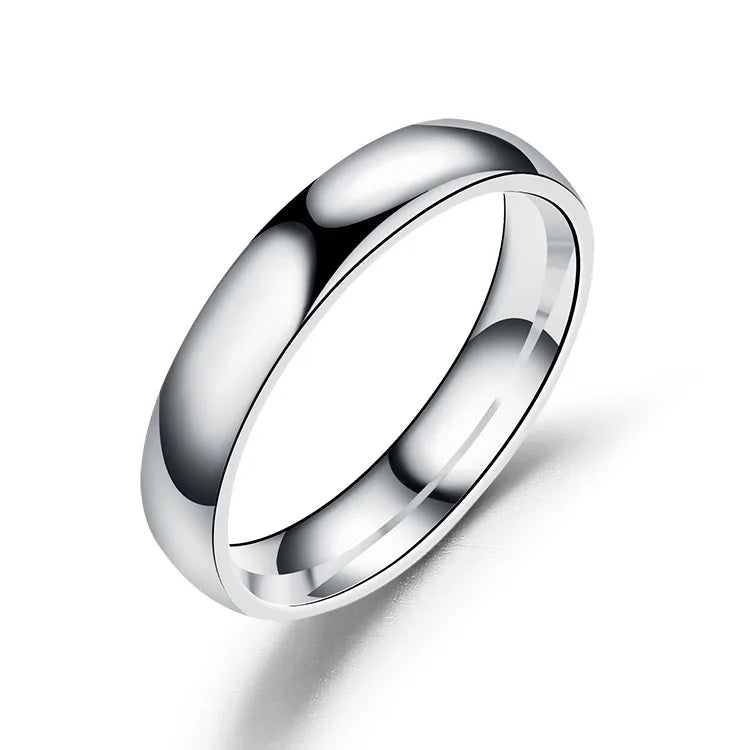 2mm Thin Stainless Steel Rings Rose Gold Fashion Simple Titanium Steel Rings for Women Girl Gifts