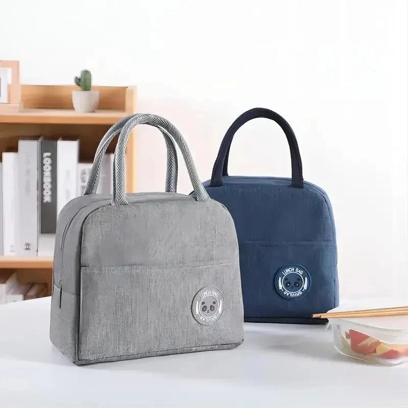 Aluminium Foil Insulated Lunch Bag – Thermal Bento Handbag for Students & Work