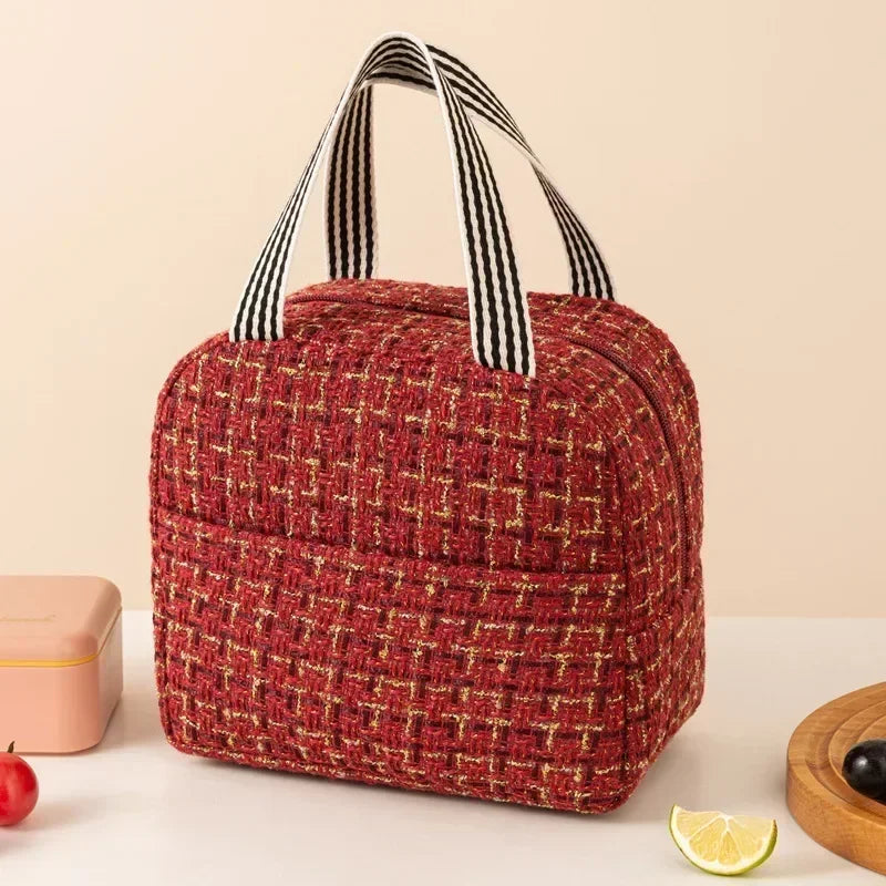 Fashion Insulated Bento Lunch Bag – Portable Thermal Handbag for Men & Women