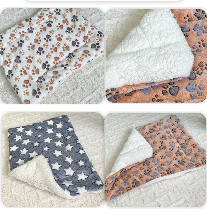 Flannel Pet Sleeping Mat & Sofa Bed – Soft Winter Blanket for Dogs & Cats