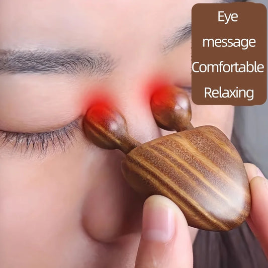 Sandalwood Snail Facial Meridian Massager – Eye Relief & Nose Contour Tool