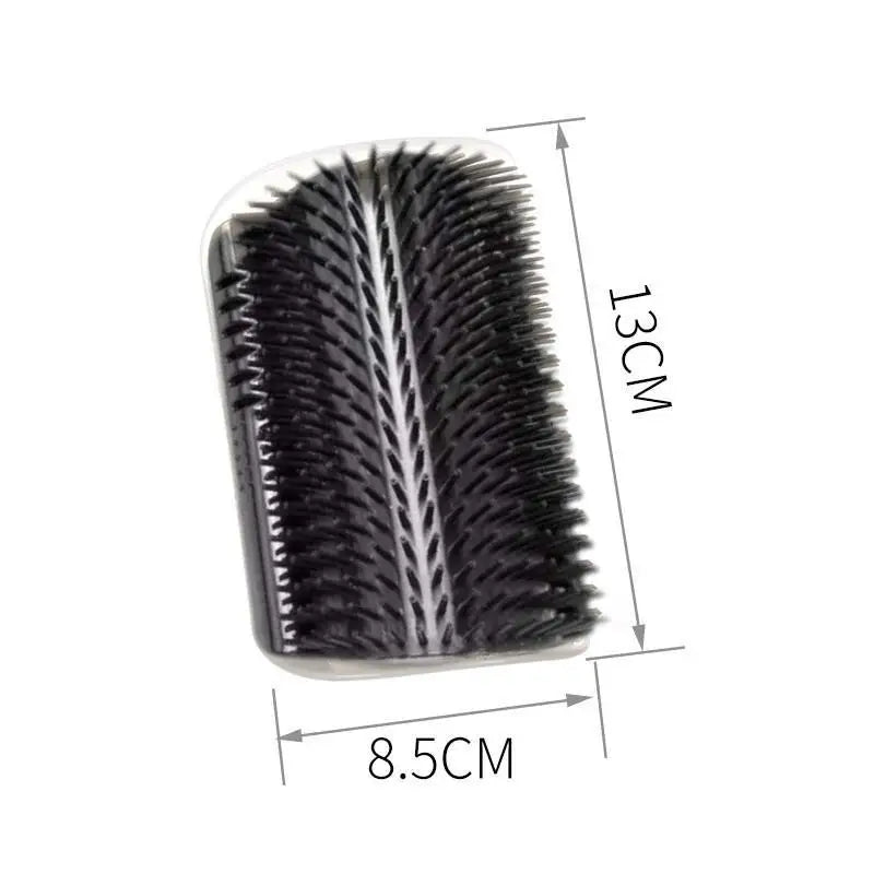 Cat Corner Grooming Massage Brush – Self-Cleaning Scratch & Comb for Kittens
