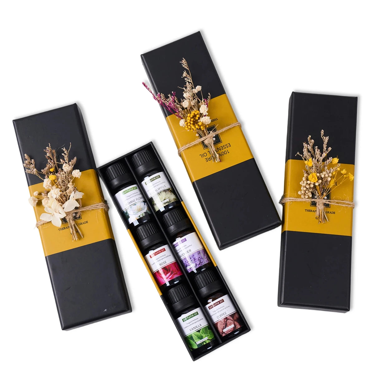 6-Piece Essential Oil Set – Natural Plant Water-Soluble Aromatherapy Oils for Diffuser