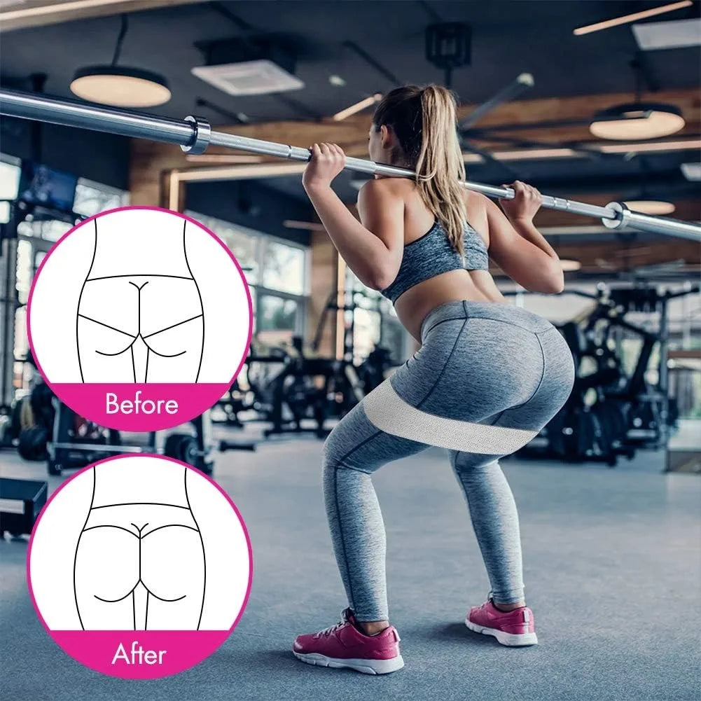 Fabric Resistance Loop Bands – Cloth Booty Bands for Women, Squat & Leg Training