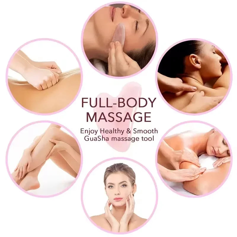 Jade Face Gua Sha Scraping Tool – Facial Massage for Skin Firming & SPA Care