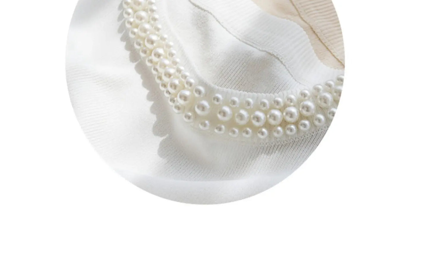 Korean Knitted Beaded Sleeveless Vest Top – Women's Casual Summer Fashion