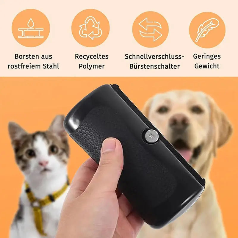 Professional Pet Deshedding Brush — Self-Cleaning Grooming Tool for Dogs & Cats