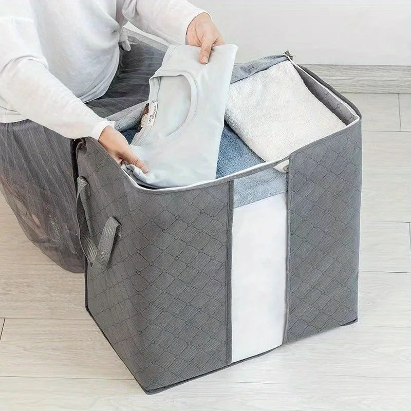 Extra Large Portable Storage Bag with Window – Clothing & Quilt Organiser