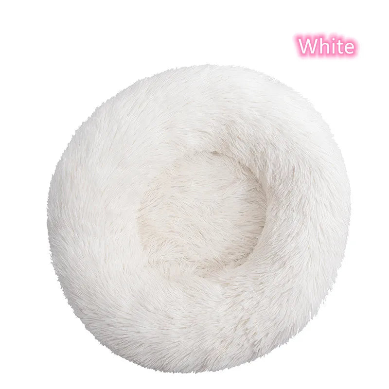 New Cat Dog Bed Super Soft Pet Cat Bed Pet Mattress Plush Washable Calm Donut Bed Comfortable Sleeping Artifact Suitable Winter