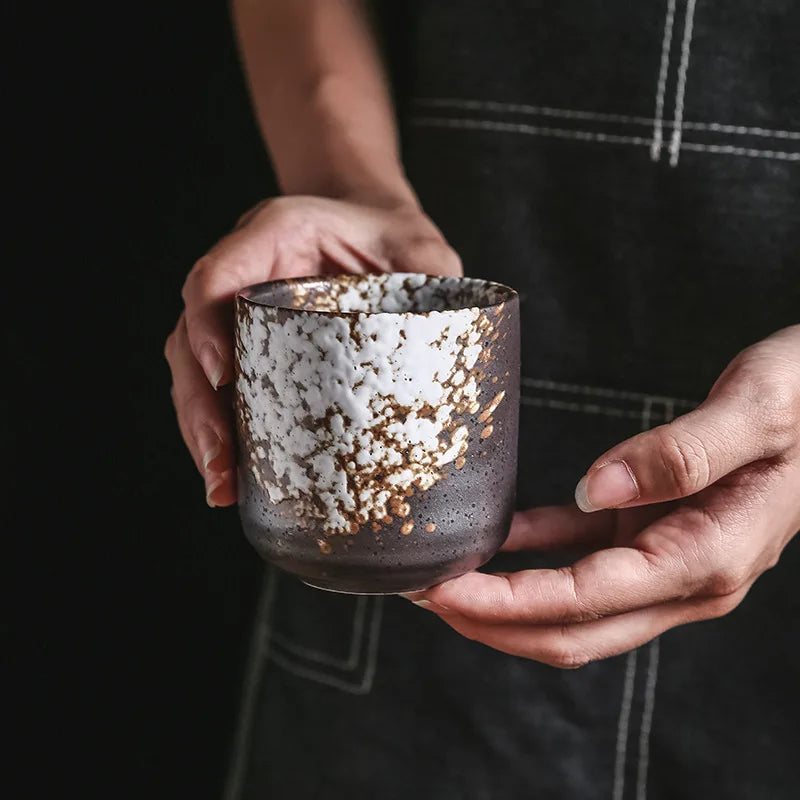 Japanese Ceramic Coffee & Matcha Stacking Cups – Stackable Sake & Water Cups