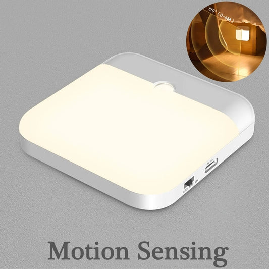USB Rechargeable Motion Sensor LED Light – Kitchen & Wardrobe Lamp