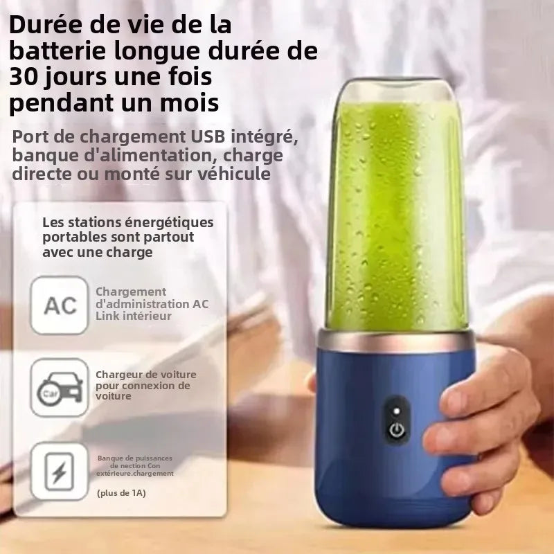 Portable USB Electric Blender & Juicer Cup – 400ml Smoothie Maker