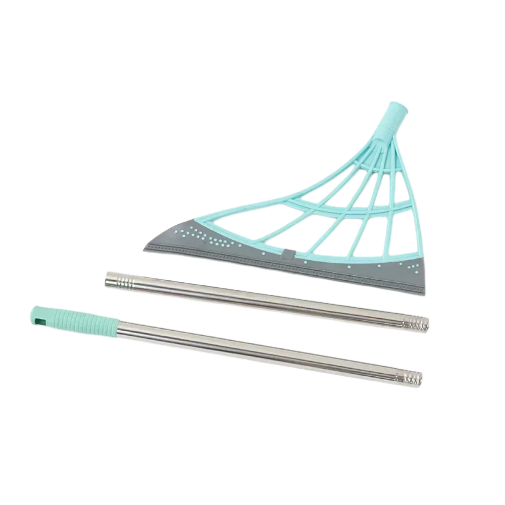Silicone Magic Rubber Broom & Floor Squeegee – Dust, Hair & Water Wiper