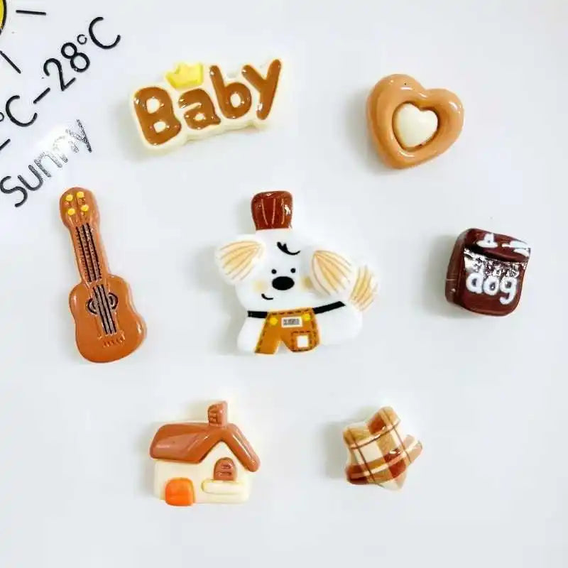 Yellow Aesthetic  Charms Set Cute Smiley Face Flower Heart Shoe Charms DIY Sweet Shoe Decorations for Sandals Wo