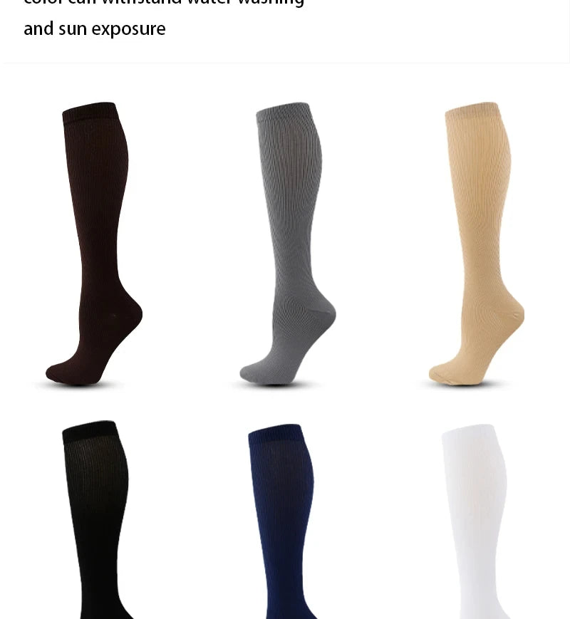 Compression Socks Medical Varicose Veins Swelling Support Legs 20-30mmHg Running Sports Socks Anti Fatigue Pain Relief Men Women