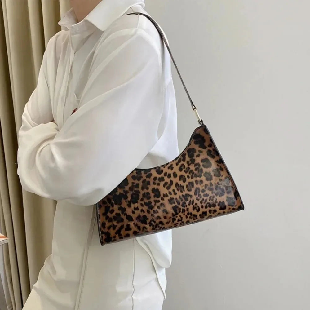 Women's Zebra & Leopard Print Underarm Shoulder Bag – PU Leather Handbag