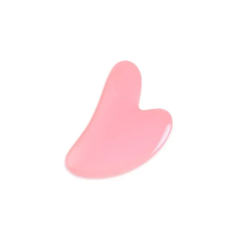 Gua Sha Massage Board for Face – Rose Pink Facial Scraper for Neck & Body