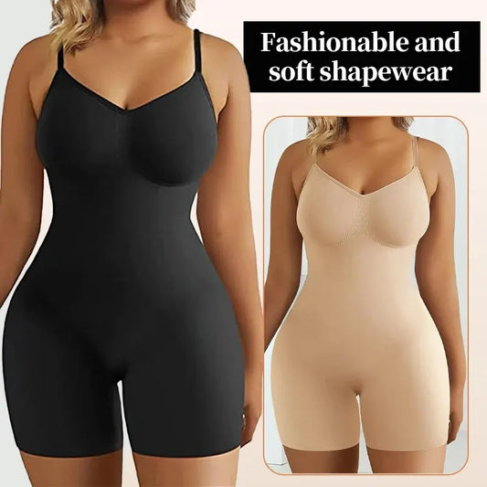 Seamless High-Waist Bodysuit Shapewear – Tummy Control Flat Belly Body Shaper