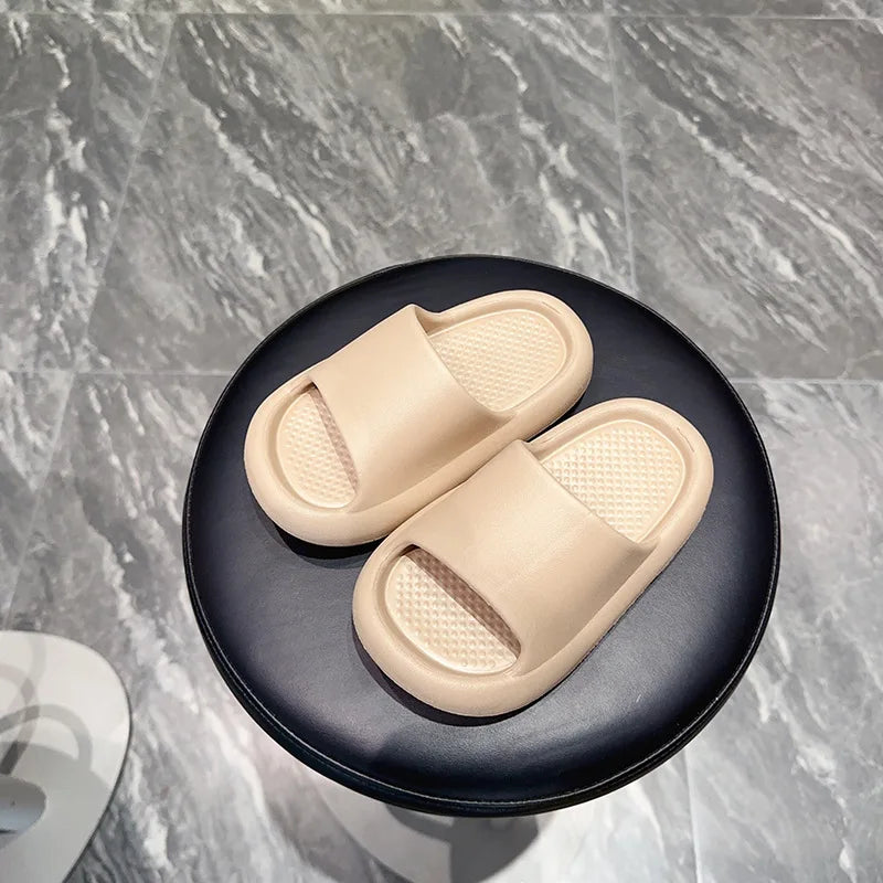 2026 Children's Slippers for Summer Boys and Girls Indoor Bathroom Soft-Soled Thickened Anti-Slip Baby Slippers and Cool Sandals