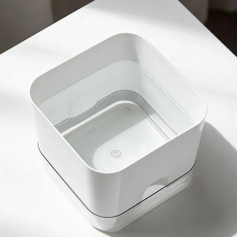Square Self-Watering Plant Pot – Double Layer Indoor Balcony Flower Pot