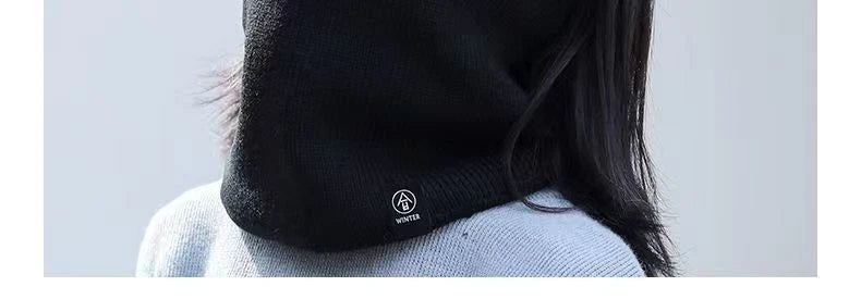 Fashion Women Knitted Scarf Solid Cashmer Like Winter RIDE Scarves Lady Warm Thick Unisex Men Neck Scarfs Ring