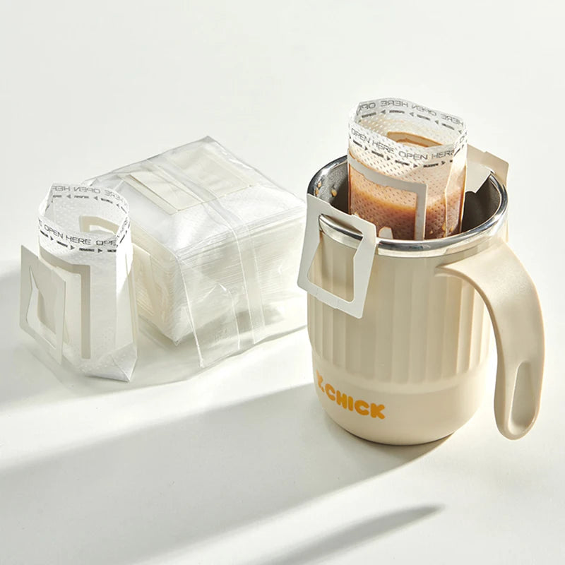 Disposable Drip Coffee Filter Bags – Portable Hanging Ear Pour-Over Pack