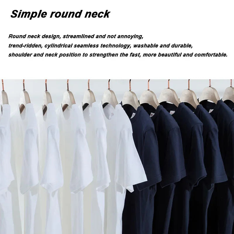 Summer Men's High Quality T-shirt 100% Cotton Short Sleeve Print Casual Loose Men T Shirt O-neck Male T-shirt Male Tees  for Men