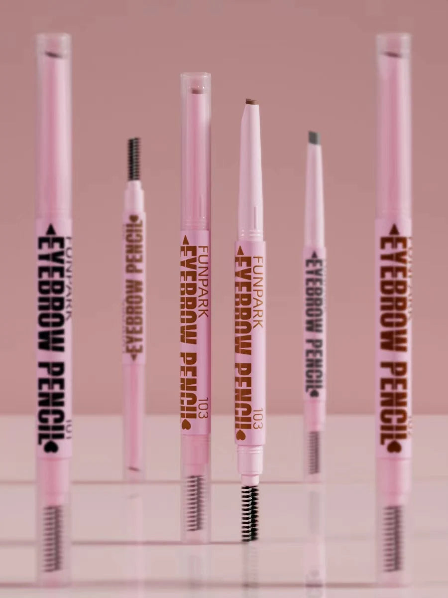 2-in-1 Waterproof Eyebrow Pen & Brush – Long-Lasting 5-Colour Brow Tattoo Pencil