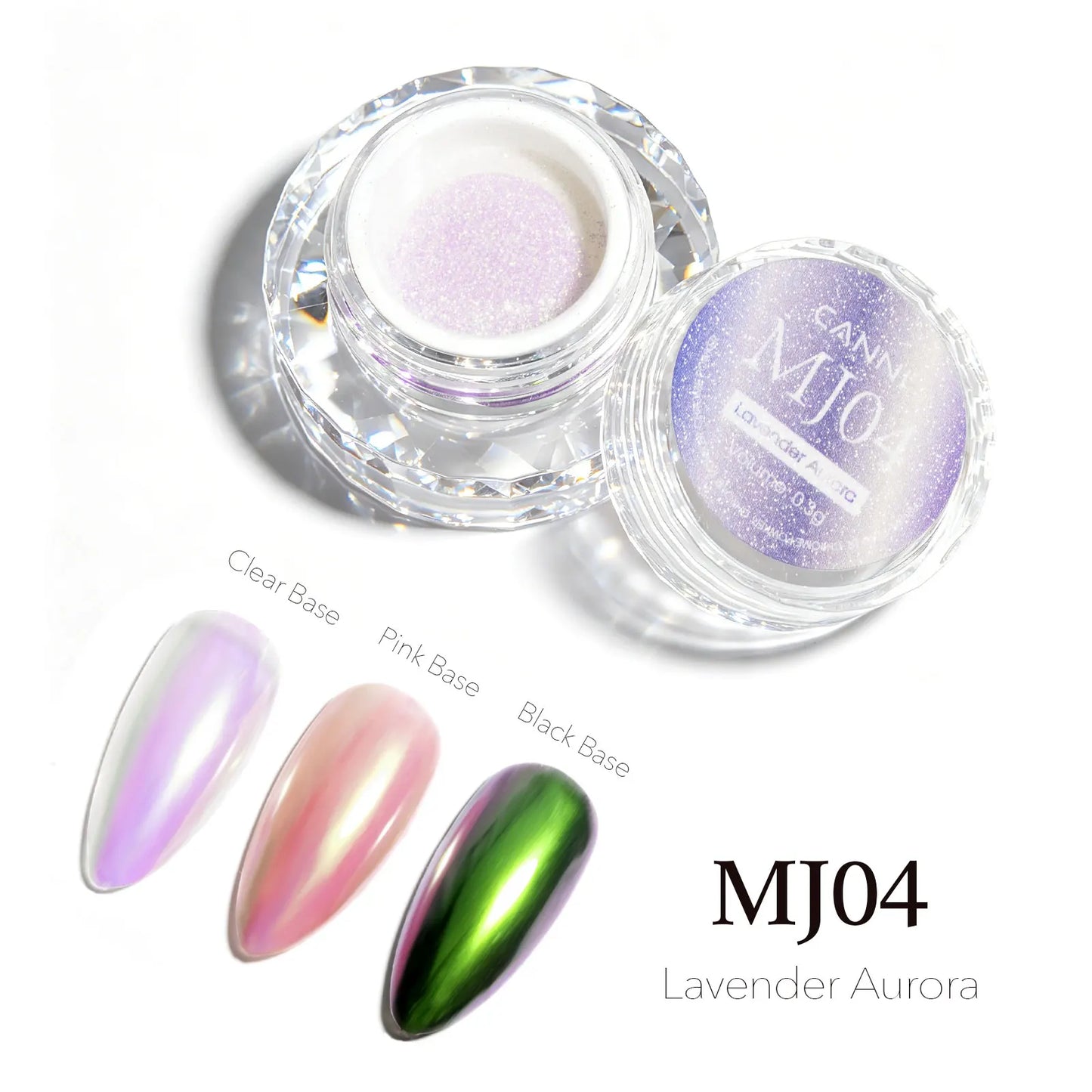 CANNI Mirror Chrome Nail Powder Aurora Effect Pearl Pigment Dust for UV Gel Nails Metallic Nail Art Decoration DIY Design