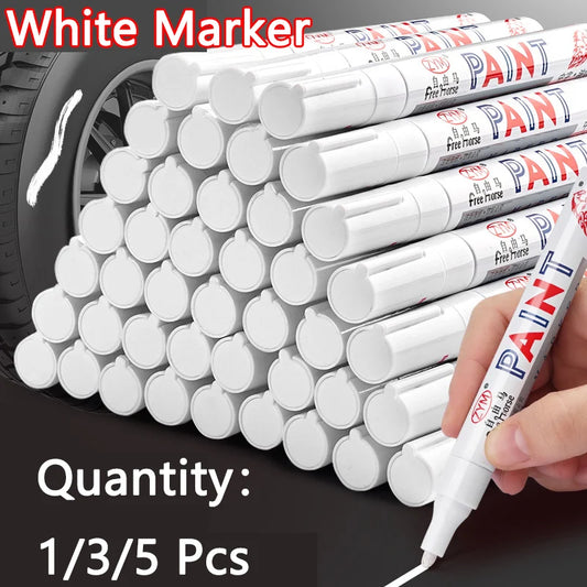 Waterproof White Gel Marker Pens – DIY Graffiti & Art Sketching Set